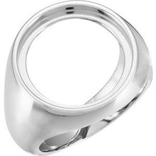 Load image into Gallery viewer, Platinum Ring Mounting for 18 mm Coin

