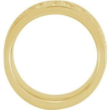 Load image into Gallery viewer, 18K Yellow 10.25 mm Floral-Inspired Band Size 8
