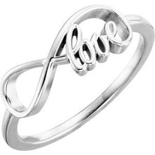 Load image into Gallery viewer, Continuum Sterling Silver Love Infinity-Inspired Ring
