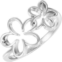 Load image into Gallery viewer, Sterling Silver Flower Ring
