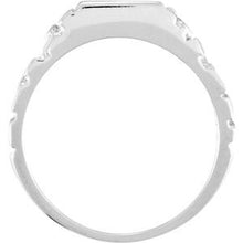 Charger l'image dans la galerie, Sterling Silver 9 mm Square Nugget Signet Ring
