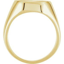 Charger l'image dans la galerie, Chevalière carrée 18K jaune 12 mm
