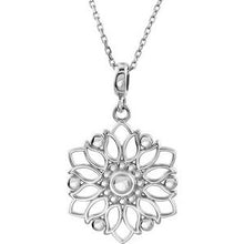 Load image into Gallery viewer, Sterling Silver Decorative 18&quot; Necklace
