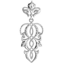 Load image into Gallery viewer, Sterling Silver Fleur-de-lis Pendant
