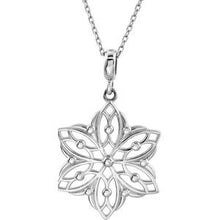 Load image into Gallery viewer, Sterling Silver Decorative 18&quot; Necklace
