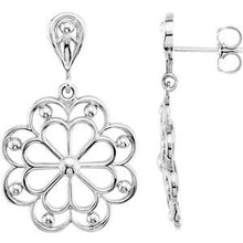 Load image into Gallery viewer, Sterling Silver Decorative Earrings
