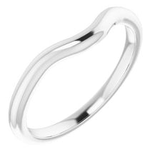 Charger l'image dans la galerie, Sterling Silver Band for 7 x 7 mm Cushion Ring
