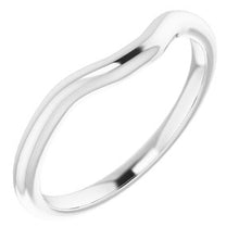 Charger l'image dans la galerie, Sterling Silver Band for 6 x 6 mm Square Ring
