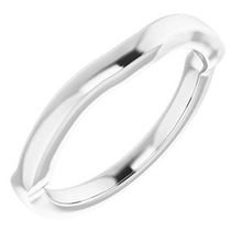 Charger l'image dans la galerie, Sterling Silver Band for 7 mm Cushion Ring
