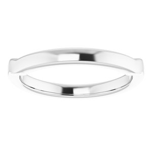 Sterling Silver Band for 5x3 mm Oval Ring