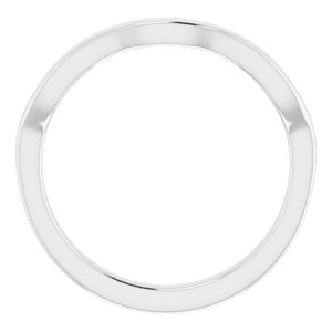 Sterling Silver Band for 7x5 mm Oval Ring