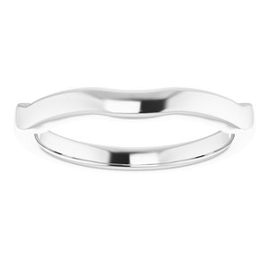 Sterling Silver Band for 6x4 mm Emerald Ring