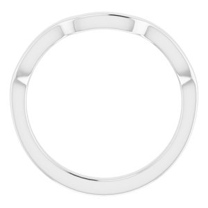 Sterling Silver Band for 9x7 mm Emerald Ring