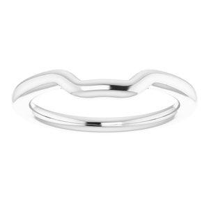 Sterling Silver Band for 9 mm Square Ring
