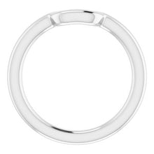 Charger l&#39;image dans la galerie, Sterling Silver Band for 9x7 mm Emerald Ring
