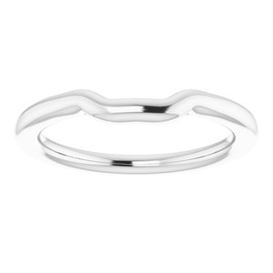 Sterling Silver Band for 8 mm Asscher Ring