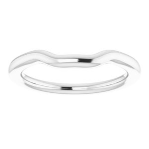 Sterling Silver Band for 10 mm Asscher Ring