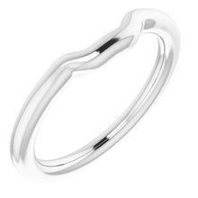 Charger l&#39;image dans la galerie, Sterling Silver Band for 6 mm Square Ring
