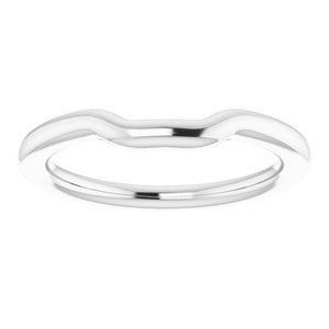 Sterling Silver Band for 9 mm Asscher Ring