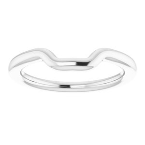 Sterling Silver Band for 10x8 mm Emerald Ring