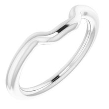 Charger l&#39;image dans la galerie, Sterling Silver Band for 10x8 mm Emerald Ring
