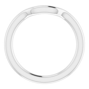 Sterling Silver Band for 10 mm Asscher Ring