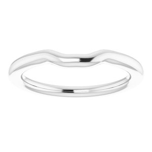 Sterling Silver Band for 5.5 mm Square Ring