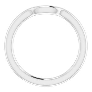 Sterling Silver Band for 5.5 mm Square Ring
