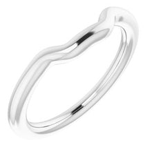 Charger l&#39;image dans la galerie, Sterling Silver Band for 10 mm Square Ring
