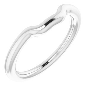 Sterling Silver Band for 9 mm Square Ring