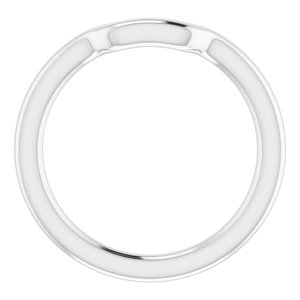 Sterling Silver Band for 9 mm Square Ring