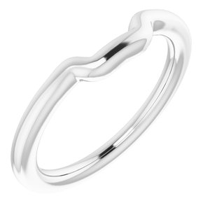 Sterling Silver Band for 7.5 mm Square Ring