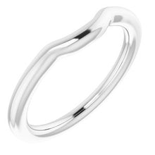 Charger l&#39;image dans la galerie, Sterling Silver Band for 7 mm Cushion Ring
