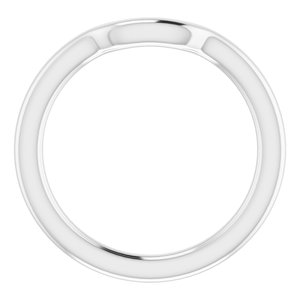 Sterling Silver Band for 9 mm Cushion Ring