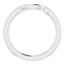 Charger l&#39;image dans la galerie, Sterling Silver Band for 7 mm Cushion Ring
