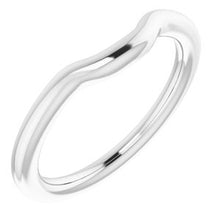 Charger l&#39;image dans la galerie, Sterling Silver Band for 9x7 mm Oval Ring

