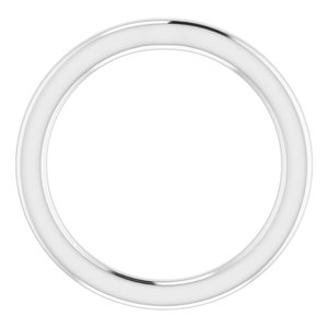 Sterling Silver Band for 4.4 mm Round Ring