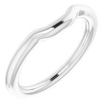 Charger l&#39;image dans la galerie, Sterling Silver Band for 8 mm Cushion Ring
