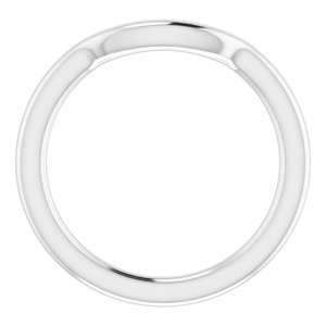 Sterling Silver Band for 9.4 mm Round Ring