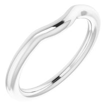 Charger l&#39;image dans la galerie, Sterling Silver Band for 8x6 mm Oval Ring

