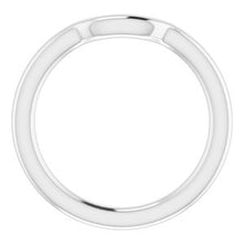 Charger l&#39;image dans la galerie, Sterling Silver Band for 8 mm Cushion Ring

