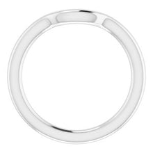 Charger l&#39;image dans la galerie, Sterling Silver Band for 9x7 mm Oval Ring
