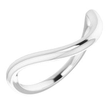 Charger l'image dans la galerie, Sterling Silver Band for 14 mm Cushion Ring
