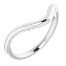 Charger l'image dans la galerie, Sterling Silver Band for 6 mm Square Ring
