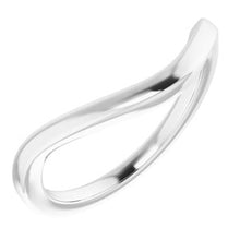 Load image into Gallery viewer, Sterling Silver Band for 11x9 mm Emerald Ring
