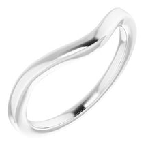 Charger l'image dans la galerie, Sterling Silver Band for 6 mm Cushion Ring
