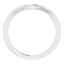 Charger l'image dans la galerie, Sterling Silver Band for 6 mm Cushion Ring
