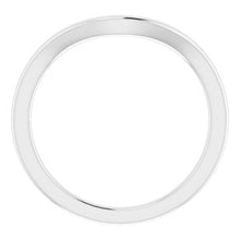 Load image into Gallery viewer, Sterling Silver Band for 5 mm Asscher Ring
