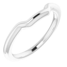 Load image into Gallery viewer, Sterling Silver Band for 10 x 10 mm Cushion Ring
