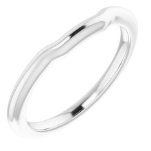 Load image into Gallery viewer, Sterling Silver Band for 8 x 8 mm Asscher Ring
